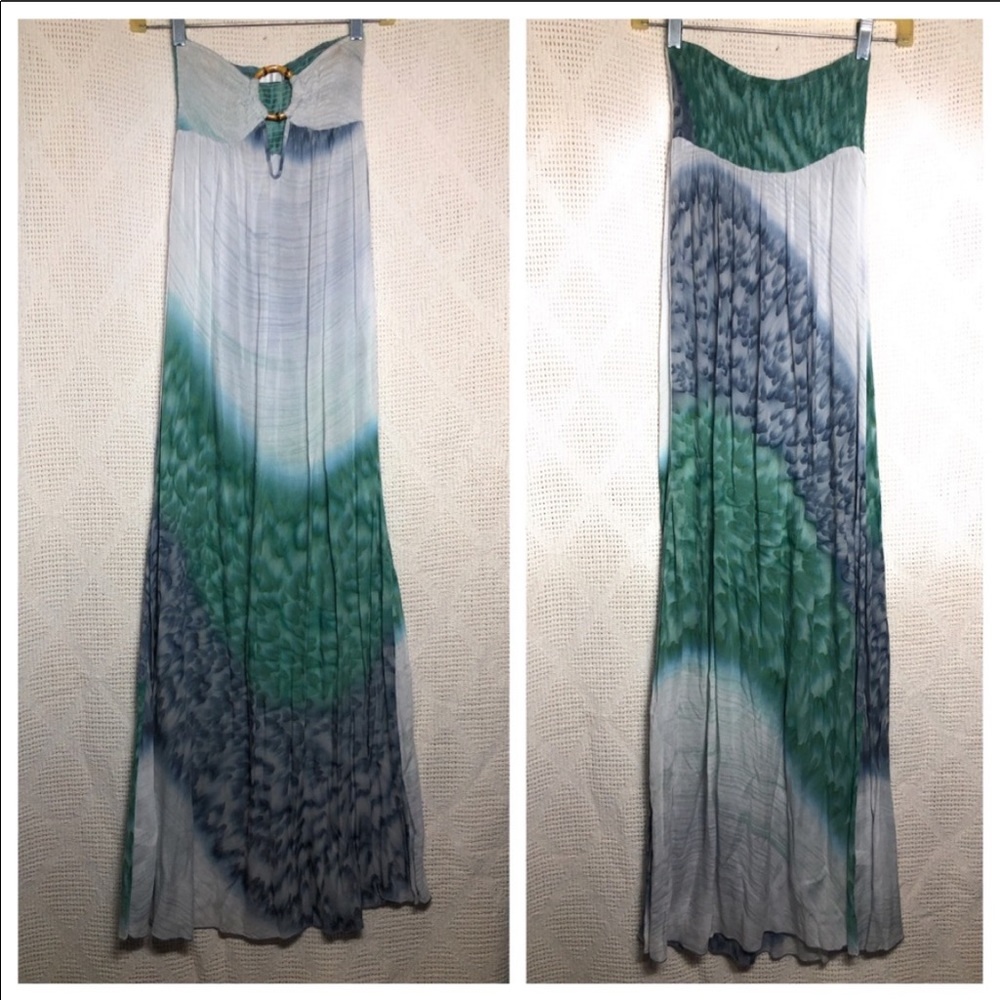 Indah Bandeau Maxi Tie Dye Dress